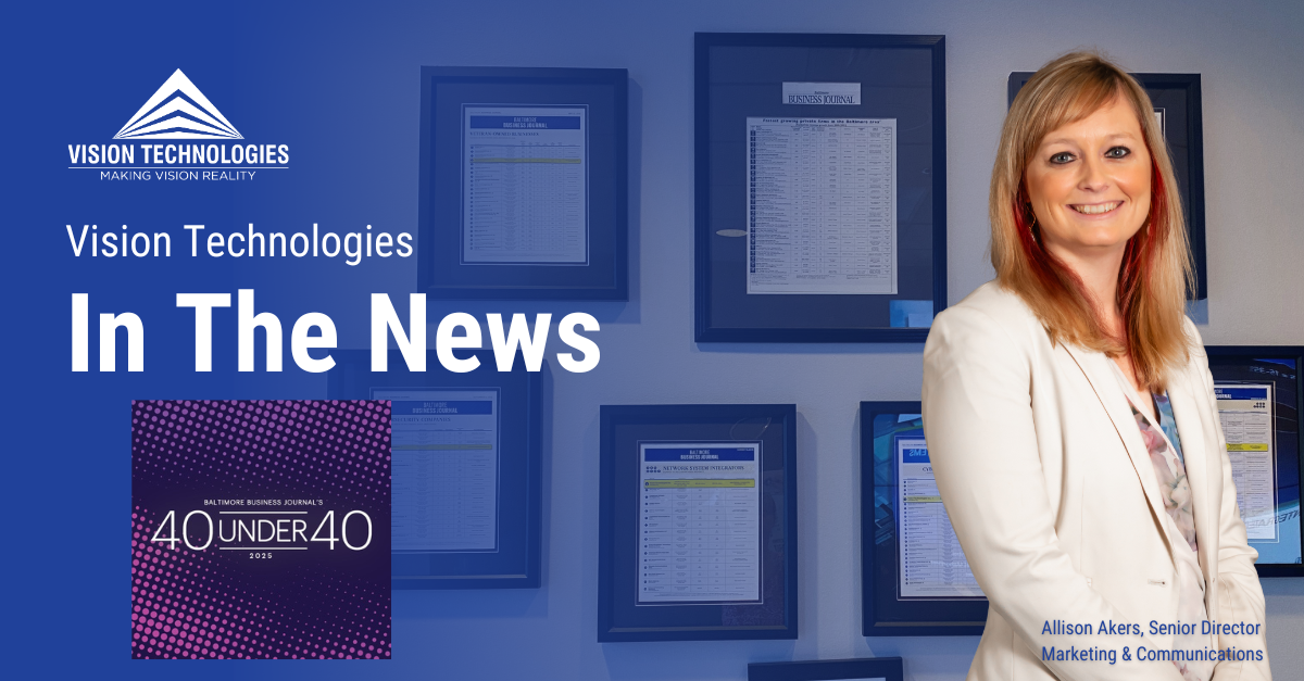 Allison Akers Vision Technologies BBJ 40 Under 40 Award