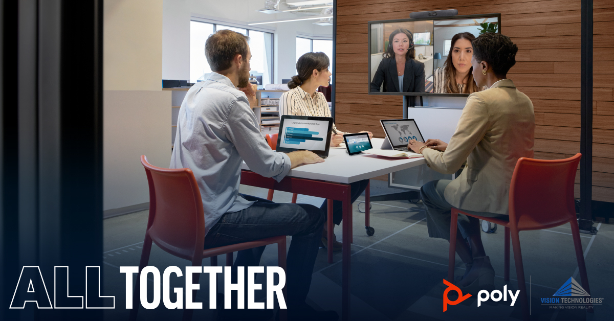 Poly All Together Hybrid Video Conferencing