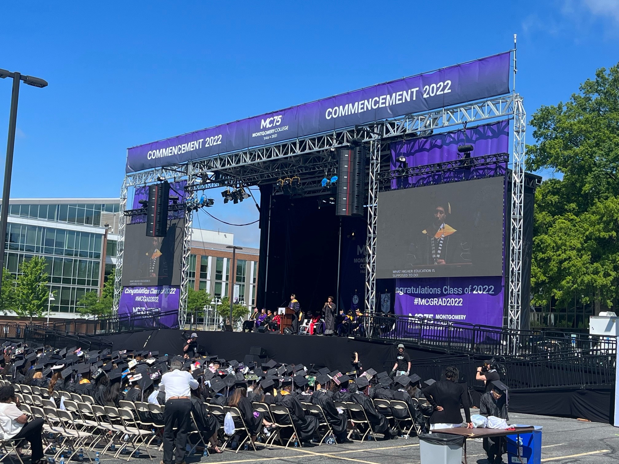 Montgomery College Final Graduation Stage