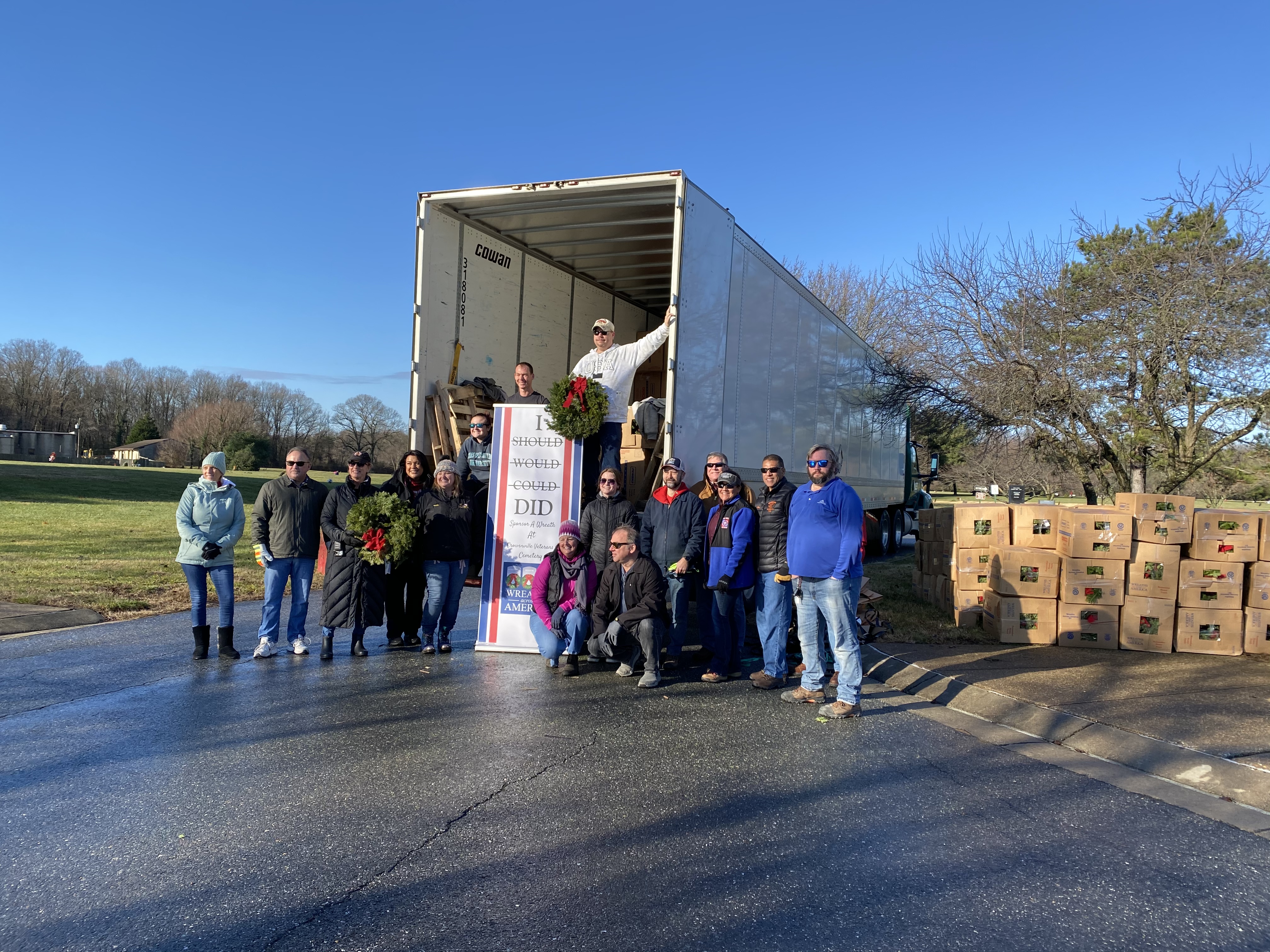 Vision Volunteers with Wreaths Across America