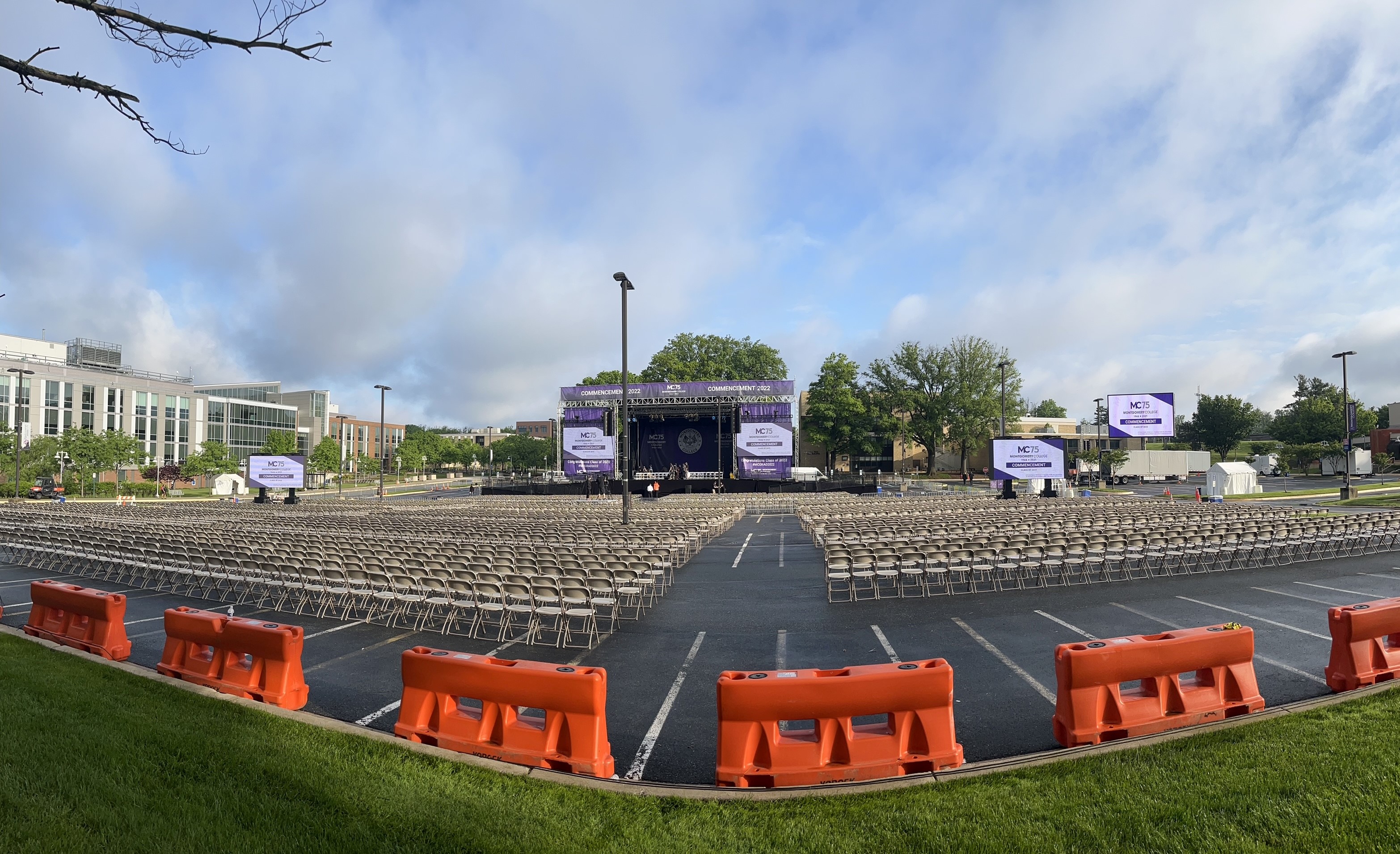Final Montgomery College Graduation Stage Setup