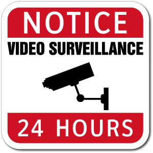 Video Surveillance Sign