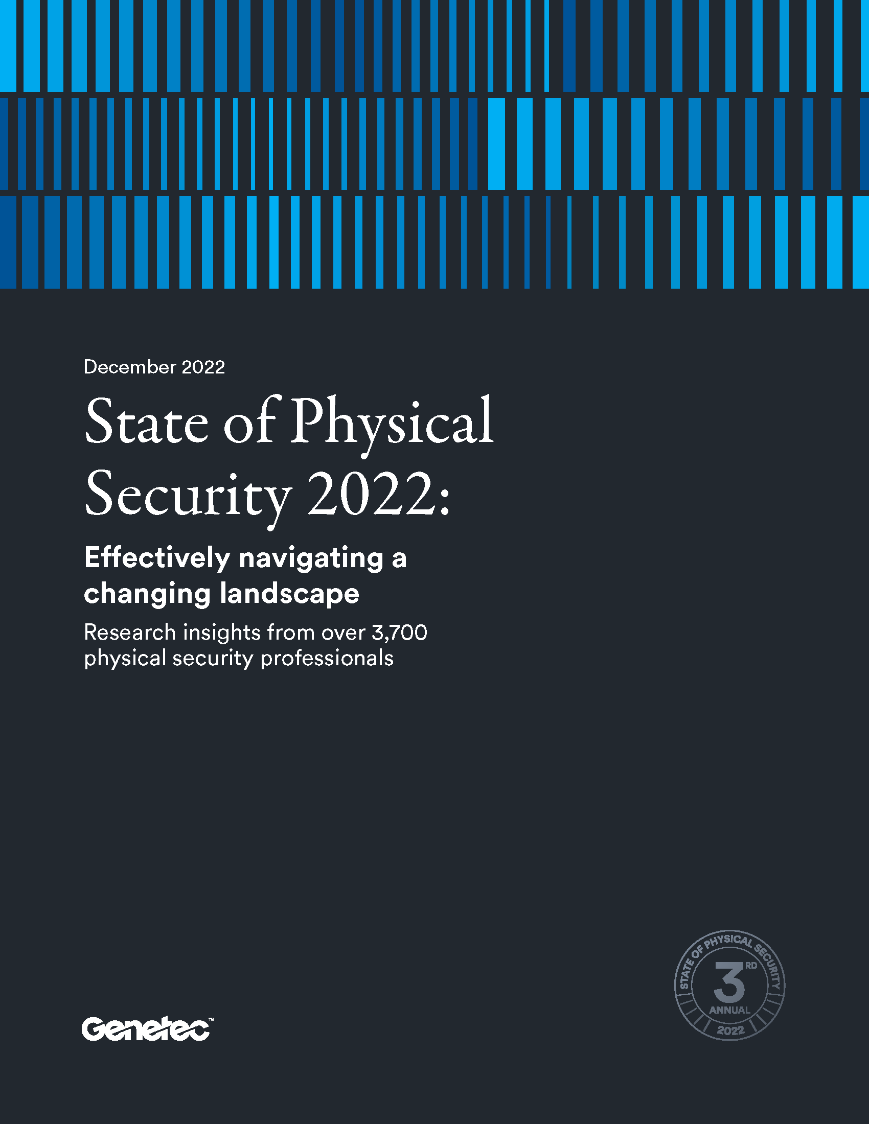 Genetec State of Security 2022 Cover