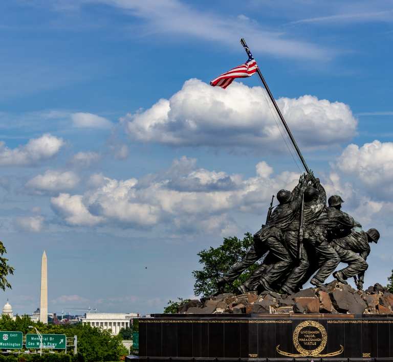 Marine Corps War Memorial monument