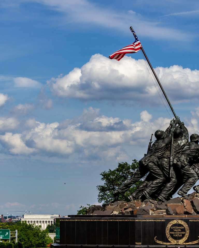 Marine Corps War Memorial monument