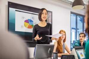 Presenting in a hybrid classroom